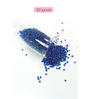 Dökme Cam Kum Boncuk (11/0) 2 mm - 20 Gram - Koyu Mavi - BNC017