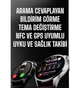 Akıllı Saat Bildirim Görme Amoled Ekran Gps Uyumlu Sesli Görüşme