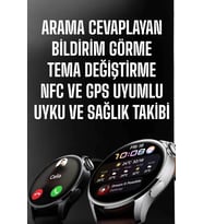 Akıllı Saat Bildirim Görme Amoled Ekran Gps Uyumlu Sesli Görüşme