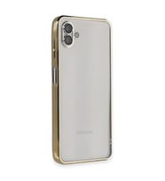Samsung Galaxy A04 Kılıf Razer Lensli Silikon - Gold
