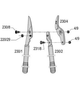 Felco 230 Dal Budama Makası 80cm Alüminyum Çift El