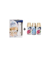Glade Otomatik Sprey + Ipeksi Vanilya + Meyve & Çiçek Buketi X Temizliğin Ferahlığı X Meyve & Çiçek Buket = 3 X 269 Ml