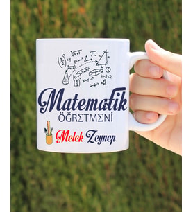 Matematik Öğretmeni Özel Tasarım Kupa Bardak