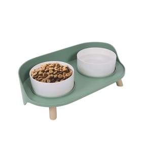 M-Pets Altitude Double Raised Pet Bowl 2x450ml