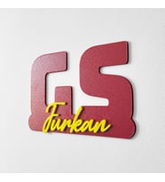 Kişiye Özel Sarı-Kırmızı Taraftar Tablosu