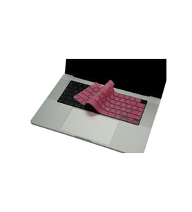 McStorey Macbook Air Pro M1-M2 ile Uyumlu Klavye Koruyucu A2681 A2442 A2485 A2780 US to TR Baskı (Açık Pembe)