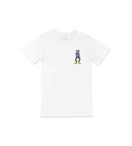 Zombies Boy Cep Logo Tasarımlı Beyaz Tişört