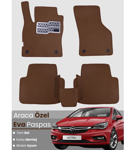 OPEL ASTRA H HATCHBACK (2010-2013) Uyumlu EVA Paspas Tam Set–Araca Özel,Kolay Montaj,Su Geçirmez