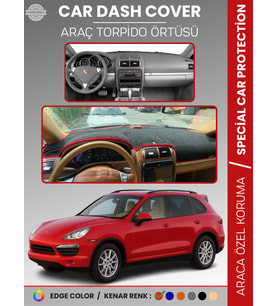 PORSCHE CAYENNE (2002-2010) Torpido Örtüsü Ön Göğüs Koruma Torpido Koruma Tam Uyum Kaymaz