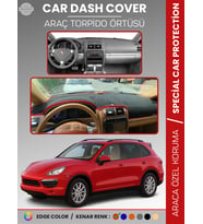 PORSCHE CAYENNE (2002-2010) Torpido Örtüsü Ön Göğüs Koruma Torpido Koruma Tam Uyum Kaymaz