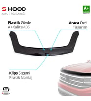 Citroen Uyumlu Berlingo ABS Plastik Kaput Rüzgarlığı 2008-2018 A+Kalite Parça