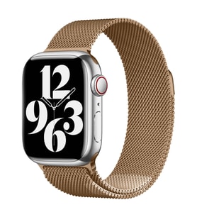 Apple Watch 42mm Uyumlu Kordon Hasır Metal Mıknatıslı Örgü Zore KRD-01 Kayış
