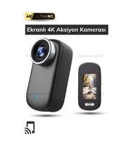 4K 30FPS Yaka Kamerası  Kask & Gidon Aparatlı Aksiyon Kamera  Motorcu Vlog Kamerası Gövde Kamerası