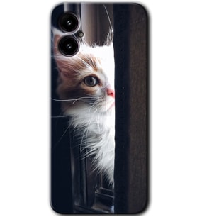 Omix X5 Kılıf HD Desen Baskılı Arka Kapak - Kedi Bakışı
