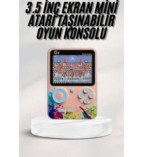 3 İnç Ekran 500 Oyunlu Game Box Mini Taşınabilir Oyun Konsolu