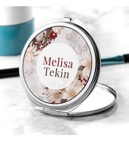 Anneye Hediye İsme Özel Makyaj Aynası