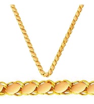 Pullu 14 Ayar 45 cm Halep Zincir Kolye ZKU216