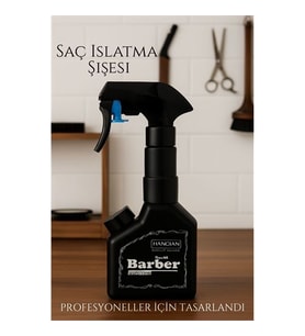 Berber Kuaför Saç Islatma Şişesi 500 ml Valf Sistemli, Geniş Alanlı Sis Püskürtme  Tek Sıkışta Maksimum Etki