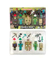 Minecraft Karakter Figür Oyuncak Set 16 Parça (Çok Renkli)