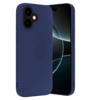 iPhone 17 Nano içi Kadife Silikon - Lacivert