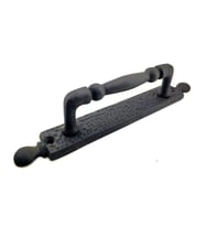 Antika Tarz Dekoratif Pirinç Misket Çekme Kapı Kolu - 223x33 mm, Oksit