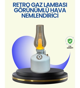 280 Ml Tanklı Retro Gaz Lambası Difüzör Usb Şarjlı Hava Nemlendirici