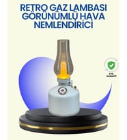 280 Ml Tanklı Retro Gaz Lambası Difüzör Usb Şarjlı Hava Nemlendirici