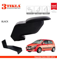 Hyundai Getz 2003-2012 Delmesiz Çelik Ayaklı Siyah Kolçak Kol Dayama