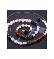 Yay Burcu Kolye - Güneş Taşı , Lapis , Pembe Kuvars,dumanlı Kuvars , Mavi Akik , Ay Taşı