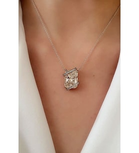 SKY DIAMOND gümüş lüks kolye