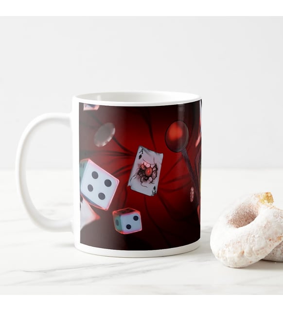 Jackpot thema mok illustratie