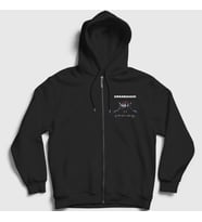 Presmono Unisex Siyah Heisenberg Rammstein Fermuarlı Kapüşonlu Sweatshirt 105341tt