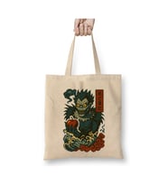 Death Note Ryuk Beyaz Bez Çanta Uzun Saplı Alışveriş Çantası Plaj Çantası