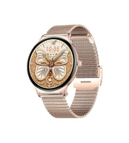 ScHitec Watch Ultra 5 Amoled Ekran Super Slim Tasarım WaterProof 3 Kordonlu Akıllı Saat Gold Rose Teko5