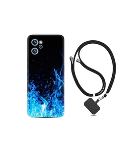 Reeder S19 Max Pro Kılıf Desenli Ipli Boyun Askılı Resimli Figür Blue Fire 1678