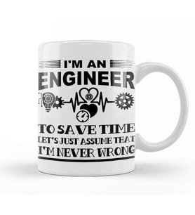Trust Me I Am An Engineer 02 Kupa Bardak Porselen