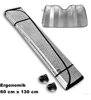 Araç Ön Cam Güneşlik Metalize Perde 130 CM X 60 CM