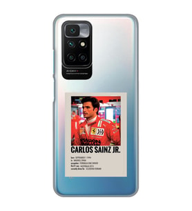 Redmi 10 2022 Uyumlu Carlos Sainz Desenli Şeffaf Telefon Kılıfı