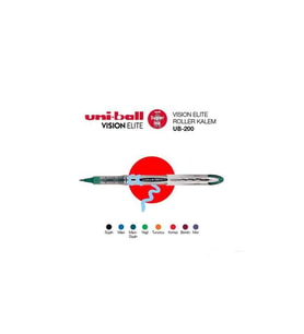Uni-Ball Roller Kalem Vision Elite Bilye Uç 0.8 MM Siyah UB-200