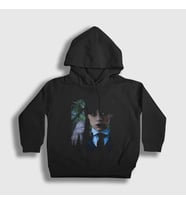 Presmono Unisex Çocuk Siyah Thing And Wednesday Addams Family Addams Ailesi Kapüşonlu Sweatshirt 366232tt