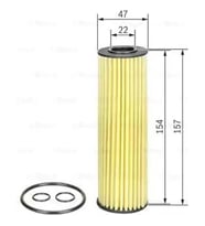 Mercedes W204 W212 Yağ Filtresi M271 2711800409 Bosch