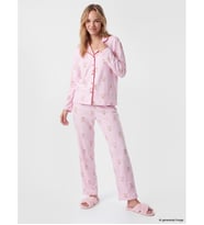LCW Young Pembe Ayıcık Baskılı Kadın Pijama Takımı