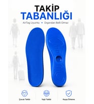 Beylini Boş Takip Cihazı Ayakkabı Tabanlık Tag Takip Cihaz Yuvalı Bot Ayakkabı Yumuşak Rahat Ortopedik Konforlu Sinyal Engellemez