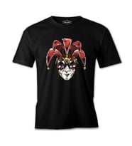 A Red Venetian Mask Mardi Gras Siyah Erkek Tshirt