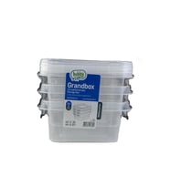 Hobby Life Grandbox Saklama Kabı 3'lü 500 ml (Beyaz)