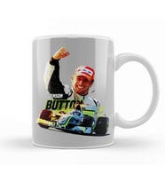 Low Poly Jenson Button Kupa Bardak Porselen