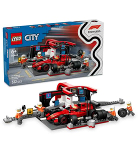 Lego 60443 City Ferrari Arabalı F1 Pit Stop ve Pit Ekibi