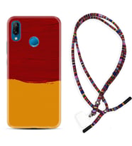 Huawei P20 Lite Mate 10 20 Lite Pro P40 Lite KılıfBoyun Asklı Rasta Silikon Sarı Kırmızı Boya 1708