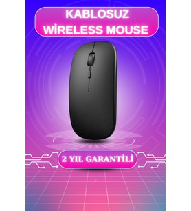 Kablosuz Mouse Şarjlı Bluetooth Wireless Çift Modlu Sessiz - Lisinya