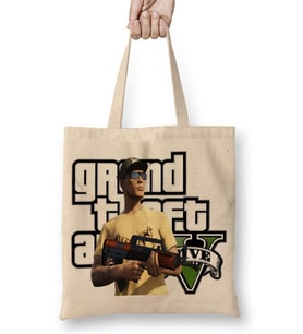 Grand Theft Auto V Gta V Bez Çanta Uzun Saplı